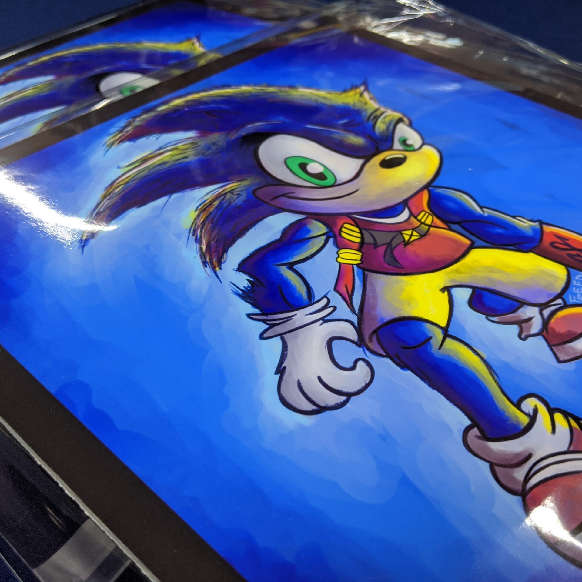 8.5x8.5 Sonic Prints in poly protective plastic cover